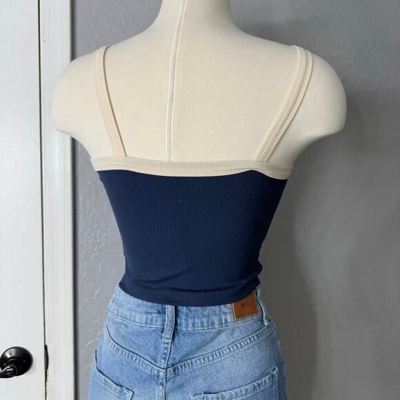 Dash girls top size s navy blue spaghetti strap top - Picture 2 of 5